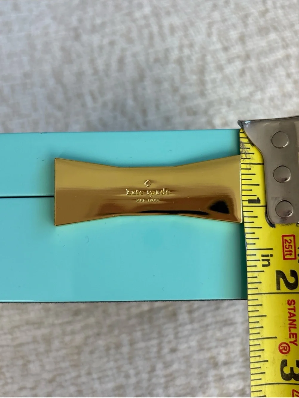 Kate Spade New York Lenox Bow Accent Jewelry Box in Aqua Tiffany Blue
